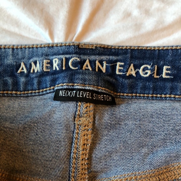 American Eagle- super high rise jegging- indigo blue - Picture 6 of 8
